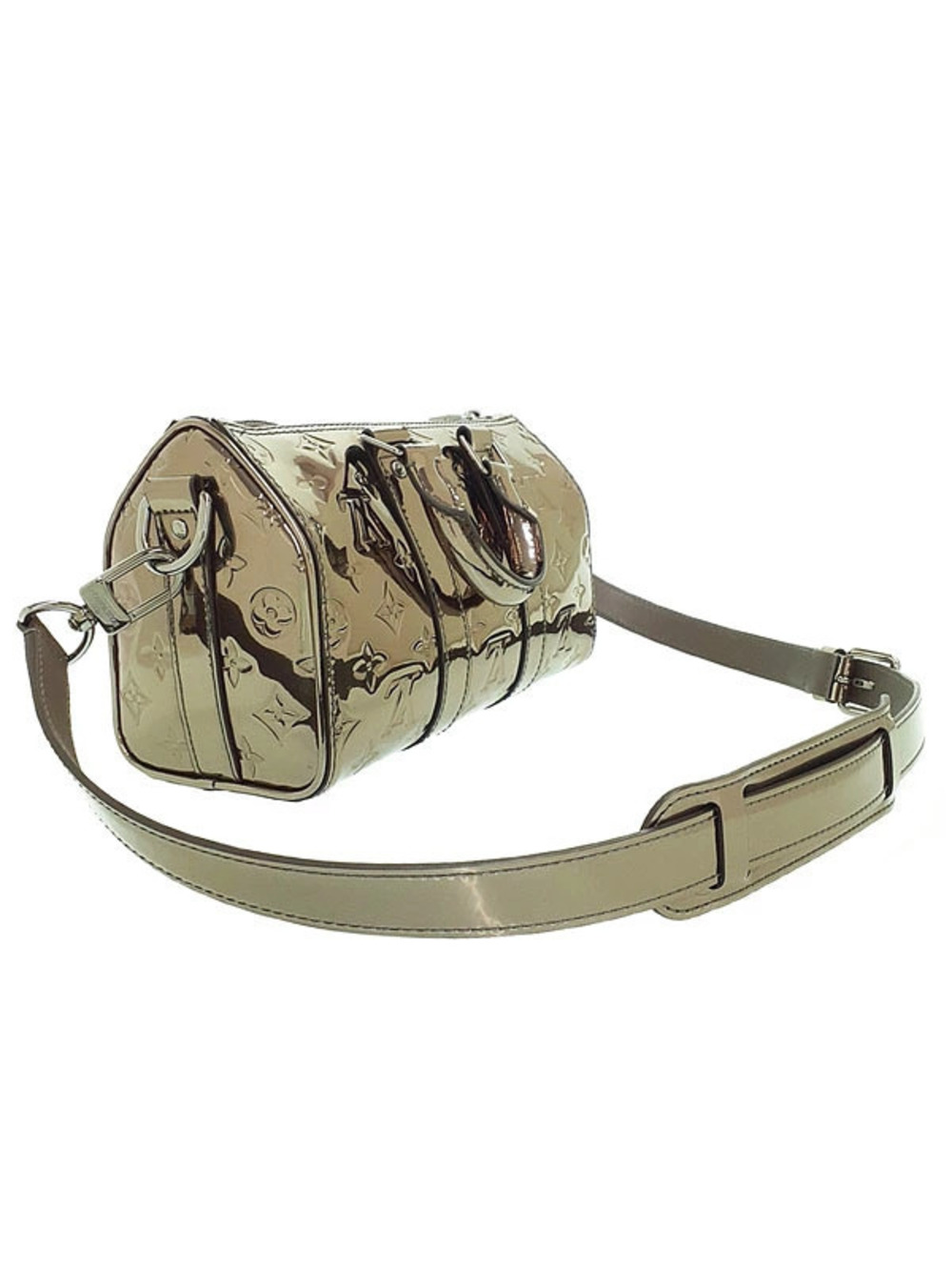 Louis Vuitton Keepall Bag Bandouliere Monogram Mirror Brown